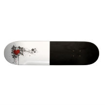 Shiny Heart, Leaves & Flowers - Original Skateboards