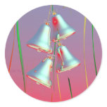 Shiny Holiday Silver Bells stickers