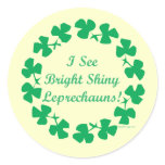 Shiny Leprechauns St. Patrick's Day Stickers