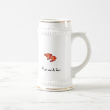 Shiny orange koala mug