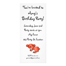 Shiny orange koala personalized announcement