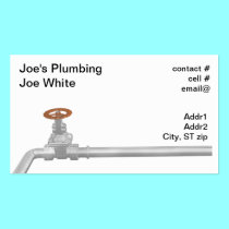 shiny pipe and valve business cards