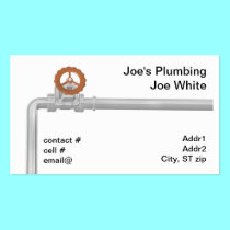 shiny pipe and valve business cards
