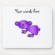 Shiny purple koala mousepad