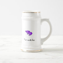 Shiny purple koala mug