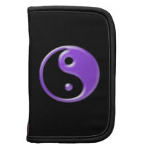 Shiny Purple Yin Yang Organizers