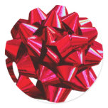 Shiny Red Bow Sticker