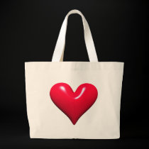 Shiny Red Heart Bag bags