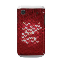 Shiny Red Sequins Samsung Galaxy S Case