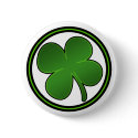 Shiny Shamrock Button