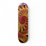 Shiny spiral skate board deck