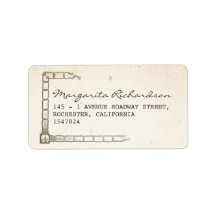 ship and ropes address labels