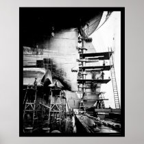 Ship Construction Hamburg, Germany 1912 Posters