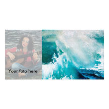 Ship In the Sea in Storm Picture Card