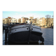 Ship on the Amstel River, Amsterdam Photo