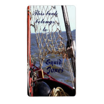 Ship Rigging  Bookplate Custom Shipping Labels