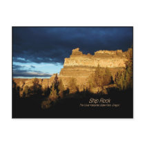Ship Rock Sunset Postcard