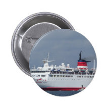 Ship Wisteria. Pinback Button