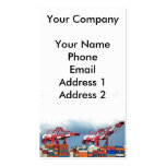 Shipping Cranes and Containers Business Cards