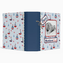 Ships Ahoy! 2 in Baby Album Binders