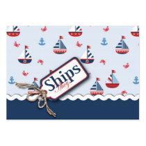 Ships Ahoy! Gift Tag 2