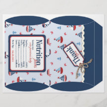 Ships Ahoy! Puff Box Template Flyer Design