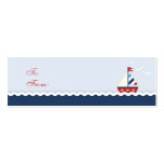 Ships Ahoy! Skinny Gift Tag Business Card Template
