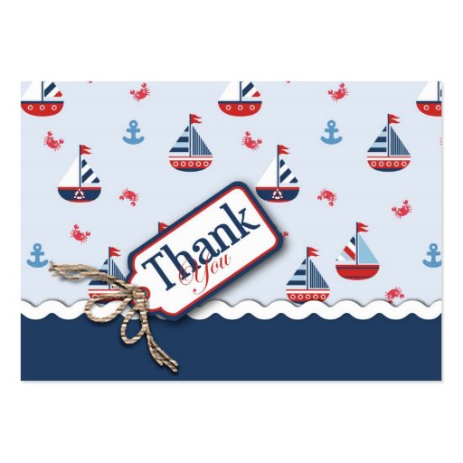 Ships Ahoy! TY Gift Tag Business Card
