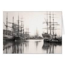 Ships in Harbour Cards