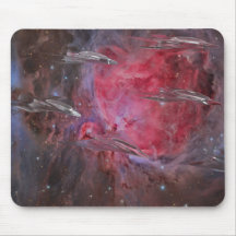 Ships in Space Mousepad