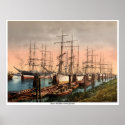 Ships in the Harbour, Hamburg, Germany posters