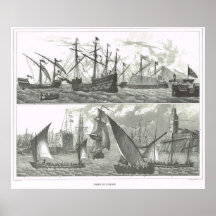 Ships of Europe Print