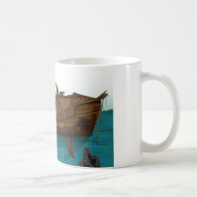 Shipwreck underwater coffee mugs