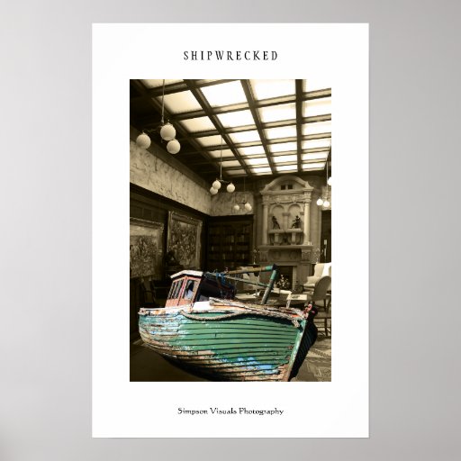 Shipwrecked Surreal Poster Print