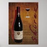 shiraz wine poster posters