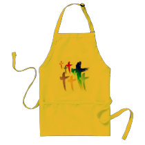 SHIRT_manycrosses Aprons