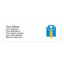 Shirt tie suit business cards