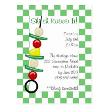 Shish Kabob It invitation Post Card