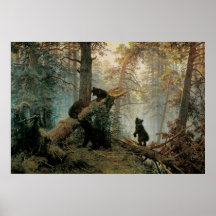 Shishkin, Ivan - Morning in a Pine Forest Print