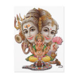 Shiva and family post card