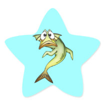 Shocked Fish Sticker