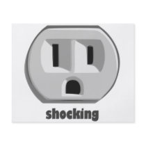 Shocking Electricity Wall Outlet Flyer