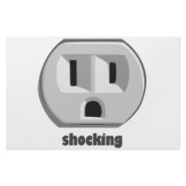 Shocking Electricity Wall Outlet Customized Stationery