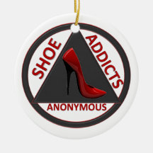 Shoe Addicts Anonymous Christmas Tree Ornaments