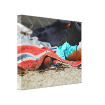 Shoe And Clothing On The Street Stretched Canvas Prints