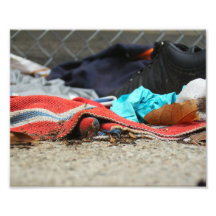 Shoe And Clothing On The Street Photograph