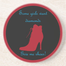 Shoe humour drink coasters