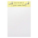 Shoe Lover Cute Stationery Design Yellow