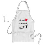 Shoe Lover Will Cook for Shoes Funny Gift aprons