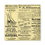 Shoe Newspaper Advertisement magnets